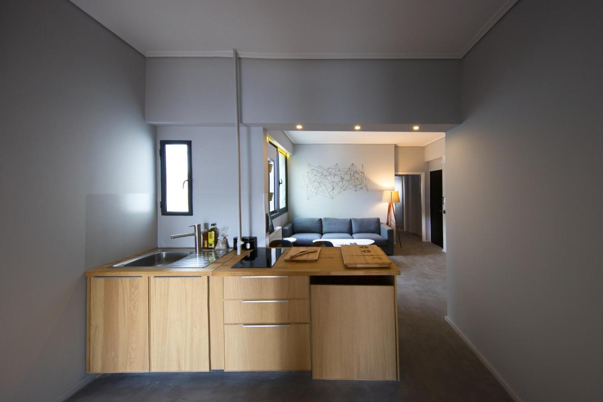 Super Modern Minimal Flat Nr Metro & Arch. Museum Apartment Athena Bagian luar foto